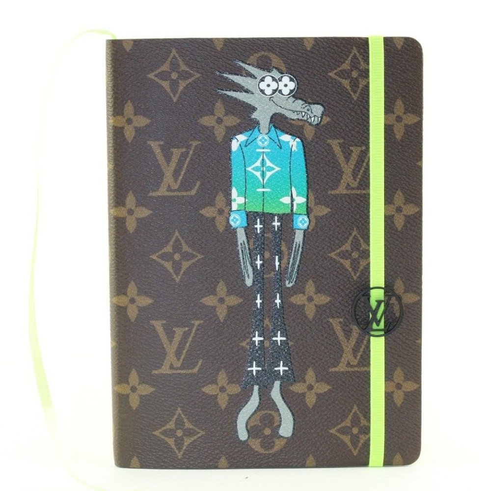 LOUIS VUITTON Monogram LV Friends Clemence Notebook Virgil Abloh Wolf 8LV1212K - Picture 1 of 12